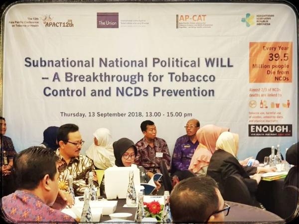 Kepala Dinas Kesehatan Kota Medan drg. Hj. Usma Polita Nasution, M.Kes mewakili Wali Kota Medan menghadiri pertemuan pada Kepala Daerah dalam rangka Asia Pasific Conference On Tobaco Or Health (APACT) di Hotel Hilton Nusa Dua